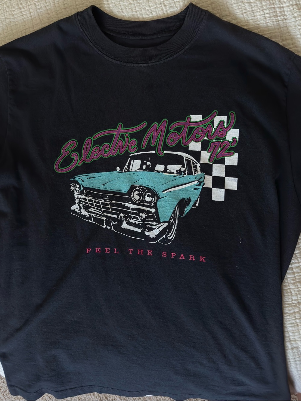 Brandy Melville 100% Cotton black retro tee